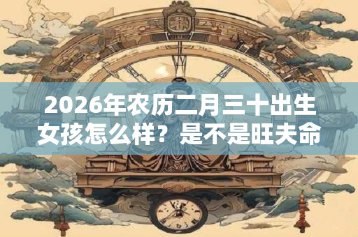 2026年农历二月三十出生女孩怎么样？是不是旺夫命？