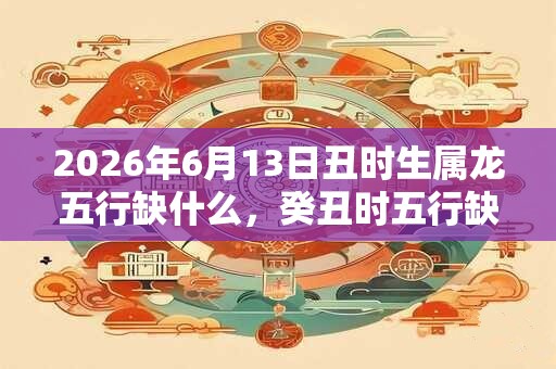 2026年6月13日丑时生属龙五行缺什么，癸丑时五行缺什么