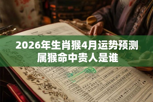 2026年生肖猴4月运势预测 属猴命中贵人是谁