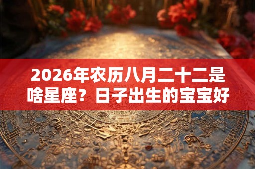 2026年农历八月二十二是啥星座？日子出生的宝宝好吗？