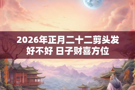 2026年正月二十二剪头发好不好 日子财喜方位