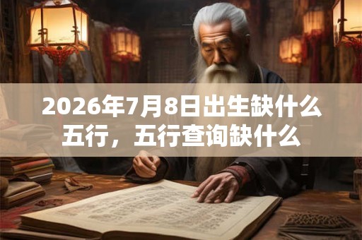 2026年7月8日出生缺什么五行，五行查询缺什么