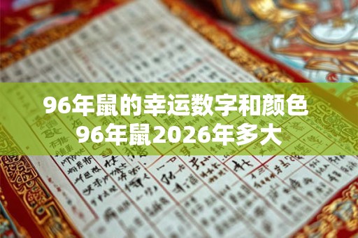 96年鼠的幸运数字和颜色 96年鼠2026年多大