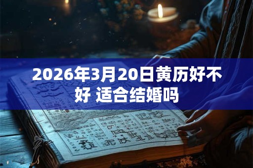 2026年3月20日黄历好不好 适合结婚吗