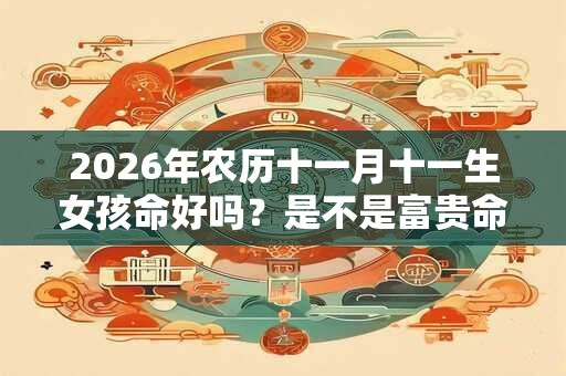 2026年农历十一月十一生女孩命好吗？是不是富贵命？