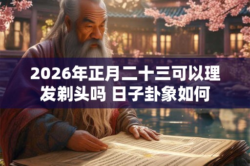 2026年正月二十三可以理发剃头吗 日子卦象如何