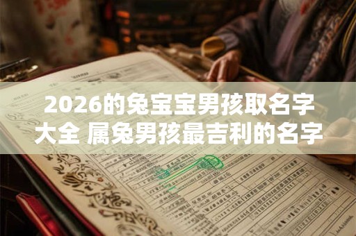 2026的兔宝宝男孩取名字大全 属兔男孩最吉利的名字