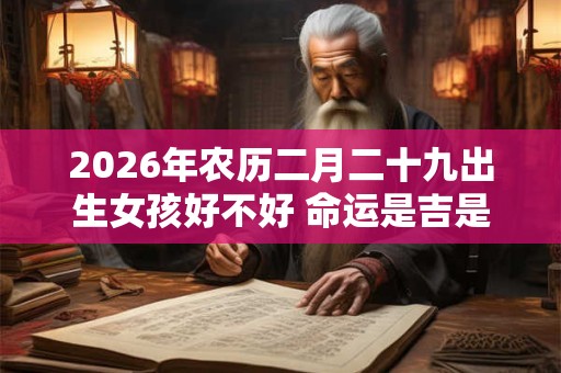 2026年农历二月二十九出生女孩好不好 命运是吉是凶