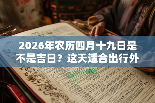 2026年农历四月十九日是不是吉日？这天适合出行外出吗？