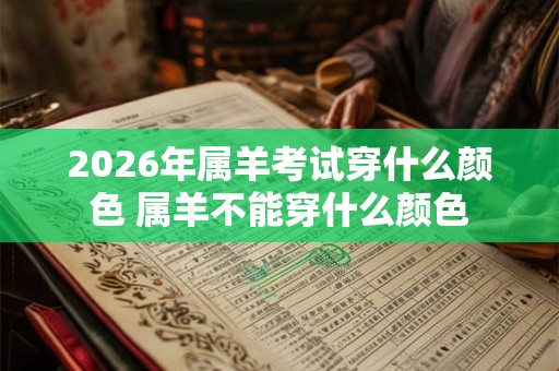 2026年属羊考试穿什么颜色 属羊不能穿什么颜色