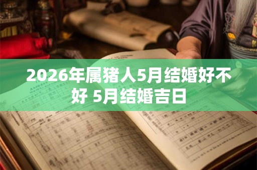 2026年属猪人5月结婚好不好 5月结婚吉日