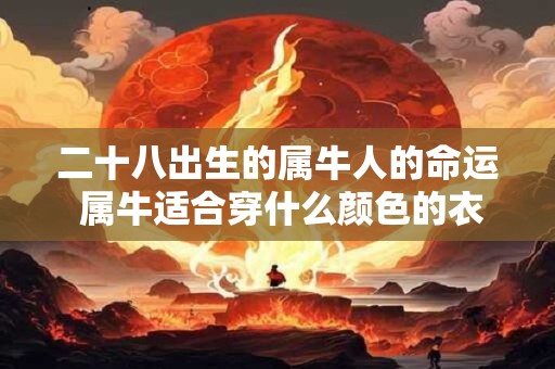 二十八出生的属牛人的命运 属牛适合穿什么颜色的衣服