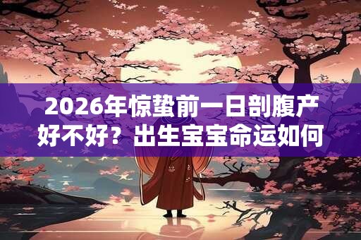 2026年惊蛰前一日剖腹产好不好？出生宝宝命运如何？