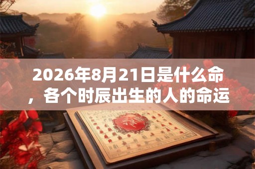 2026年8月21日是什么命，各个时辰出生的人的命运