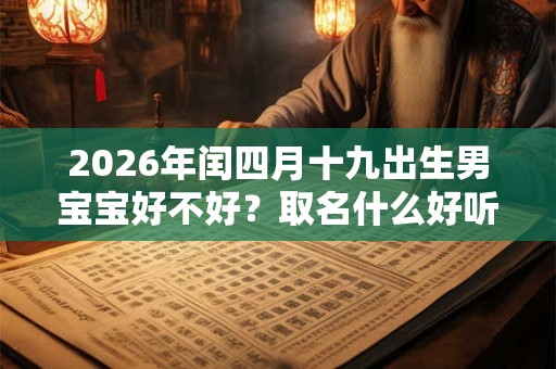 2026年闰四月十九出生男宝宝好不好？取名什么好听？