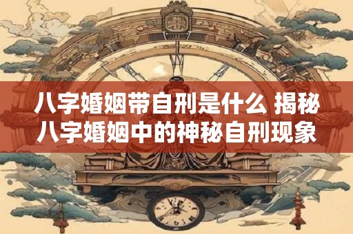 八字婚姻带自刑是什么 揭秘八字婚姻中的神秘自刑现象
