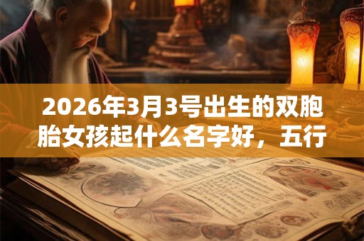 2026年3月3号出生的双胞胎女孩起什么名字好,五行属什么? 2026年3月3号出生的双胞胎女孩起什么名字好,五行属什么?
