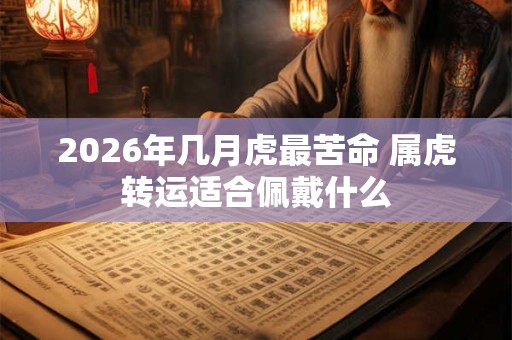 2026年几月虎最苦命 属虎转运适合佩戴什么