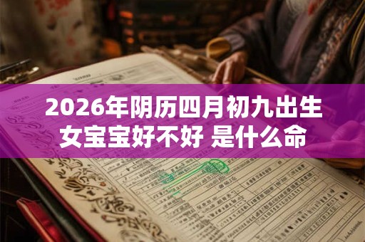 2026年阴历四月初九出生女宝宝好不好 是什么命