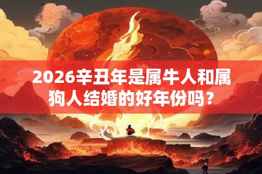 2026辛丑年是属牛人和属狗人结婚的好年份吗？