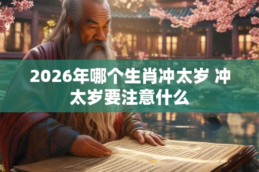 2026年哪个生肖冲太岁 冲太岁要注意什么 2026年哪个生肖冲太岁 冲太岁要注意什么