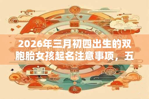 2026年三月初四出生的双胞胎女孩起名注意事项，五行属什么