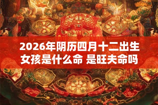2026年阴历四月十二出生女孩是什么命 是旺夫命吗
