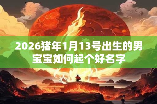 2026猪年1月13号出生的男宝宝如何起个好名字