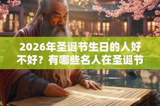 2026年圣诞节生日的人好不好？有哪些名人在圣诞节生日？