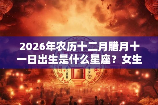 2026年农历十二月腊月十一日出生是什么星座？女生性格好吗？