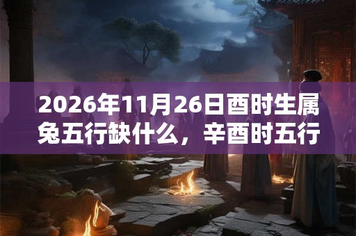 2026年11月26日酉时生属兔五行缺什么，辛酉时五行缺什么