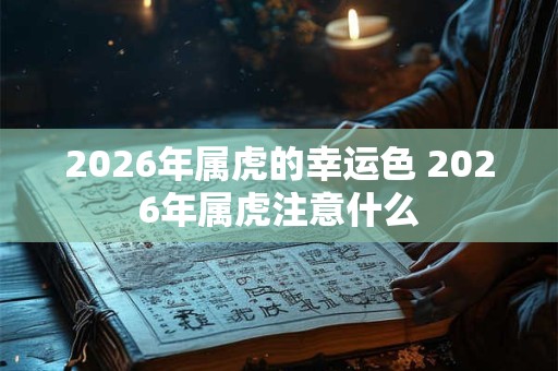 2026年属虎的幸运色 2026年属虎注意什么