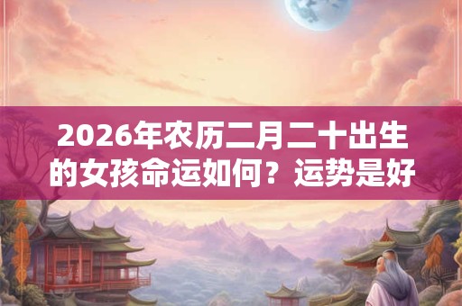 2026年农历二月二十出生的女孩命运如何？运势是好是坏？