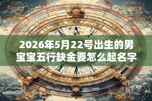 2026年5月22号出生的男宝宝五行缺金要怎么起名字