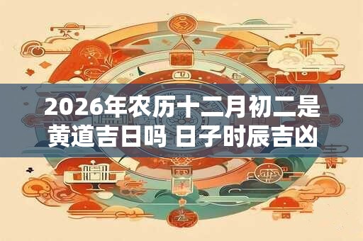 2026年农历十二月初二是黄道吉日吗 日子时辰吉凶