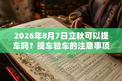 2026年8月7日立秋可以提车吗？提车验车的注意事项？
