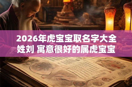 2026年虎宝宝取名字大全姓刘 寓意很好的属虎宝宝名字