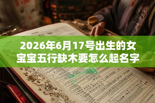 2026年6月17号出生的女宝宝五行缺木要怎么起名字