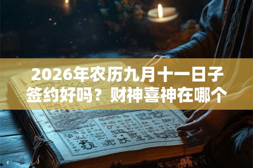 2026年农历九月十一日子签约好吗？财神喜神在哪个位置？