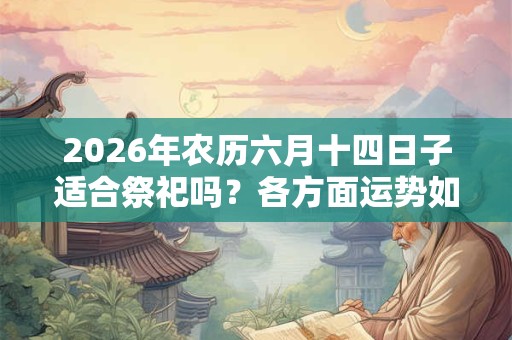 2026年农历六月十四日子适合祭祀吗？各方面运势如何？