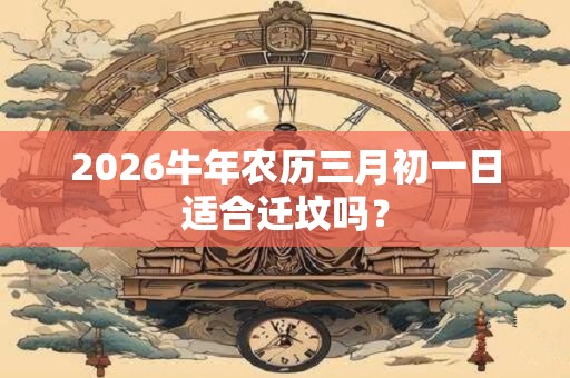2026牛年农历三月初一日适合迁坟吗？