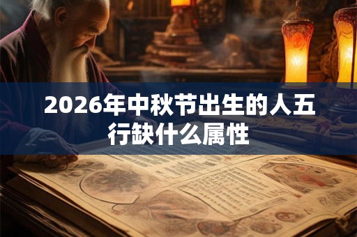 2026年中秋节出生的人五行缺什么属性