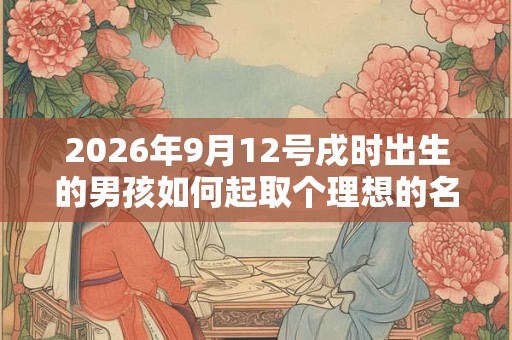 2026年9月12号戌时出生的男孩如何起取个理想的名字，五行属什么