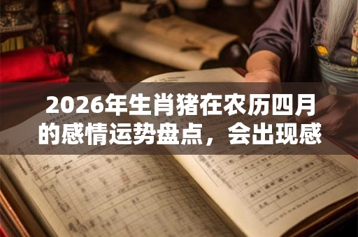 2026年生肖猪在农历四月的感情运势盘点，会出现感情问题？
