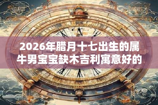 2026年腊月十七出生的属牛男宝宝缺木吉利寓意好的名字