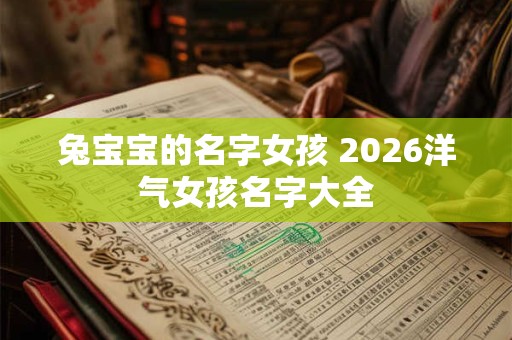 兔宝宝的名字女孩 2026洋气女孩名字大全