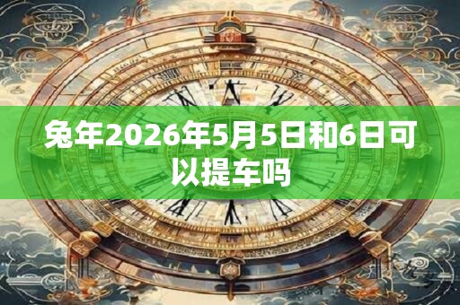 兔年2026年5月5日和6日可以提车吗