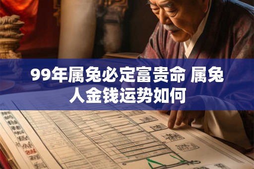 99年属兔必定富贵命 属兔人金钱运势如何 99年属兔必定富贵命 属兔人金钱运势如何