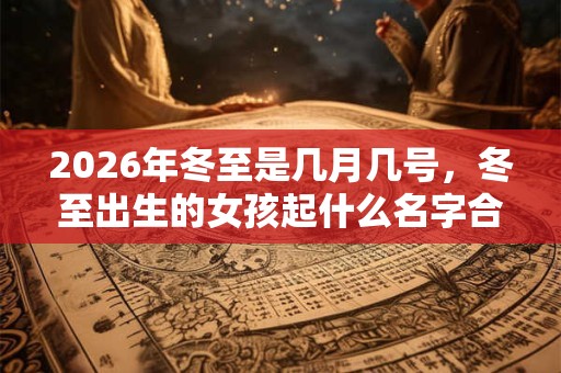2026年冬至是几月几号,冬至出生的女孩起什么名字合适 2026年冬至是几月几号,冬至出生的女孩起什么名字合适