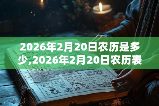 2026年2月20日农历是多少,2026年2月20日农历表 2026年2月20日农历是多少,2026年2月20日农历表